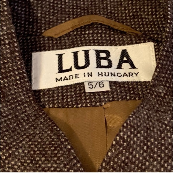 Vintage LUBA Tweed Wool Dress Skirt Suit - Picture 13 of 14